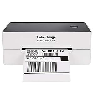 LabelRange 300DPI Resolution Thermal Label Printer – Commercial Grade Shipping Label Printer 4×6,Support Amazon Ebay…