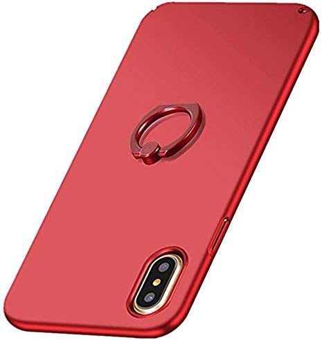 Case Compatible for Apple iPhone X XS XR XS Max Ultra Slim Hard Finger Ring Holder