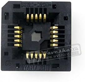 Angelelec DIY Open Sources Sensors, IC120-0204-205, Test &amp; Burn-in Socket, Yamaichi IC Test &amp; Burn-in Socket, for PLCC20 Package, High Quality and Durable, Tested Before Shipping, Easy to Use.