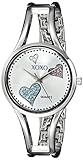 XOXO Women's XO1087 Silver Dial Silver-Tone Heart Watch