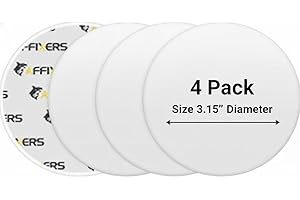 AFFIXERS Door Stoppers for Wall – Clean and Dry Surface Required for Strong Adhesive, Sound Dampener Door Knob Wall Protector, Silicone Door Stop Bumpers Guard for Walls White (Large 3.15" (4 Pack))