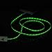 Iasg Apple MFi Certified Visible LED Lighted Up Lightning to USB Flat Cable, 3.3 Feet(1 Meter) - Green Light