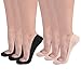 Soxbang Womens Truly No Show Socks for Flats Heels Non Slip Cotton Ultra Low Cut Liner Socks(6-Black+Nude,5-7.5)