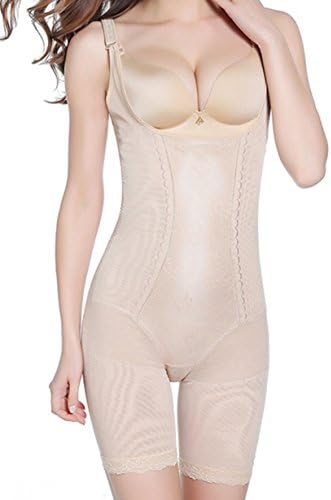 Kent Fred Women Full Body Shaper Slimming Thigh Lift Bra Bodysuits Control Abdomen Tummy Trimmer Shapewear