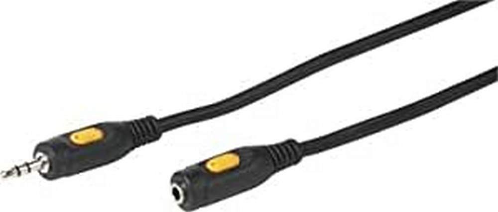 Vivanco 46213 1.5m 3.5mm 3.5mm Black Audio Cable 3.5 mm Audio Cable 3.5 mm Male 3.5 mm Female 1.5 m Black