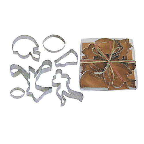 Dress My Cupcake Football 6-Piece Cookie Cutter Set