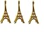 Glittered 3-D Eiffel Tower Centerpiece Party Accessory (3-Pack)