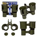ROBOCUP, Olive, Updated Version, Best Cup Holder for Drinks, Fishing Rod/Pole, Boat, Beach Chair/Golf Cart/Wheelchair/Walker/Drum Sticks