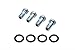 Ford 6.0L 6.4L Powerstroke Diesel Fuel Pump Pressure Banjo Bolt & Washer Kit OEM
