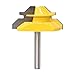BRILLIFE 45 Degree Medium Lock Miter Router Bits,1/4