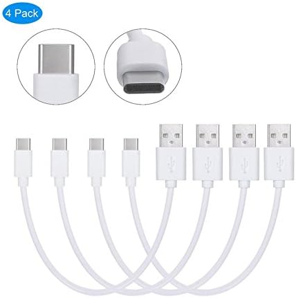 Yisen USB-C to USB 3.0 Cable Type C Cable Short 20cm Charging and Sync Cable( Pack of 4 )