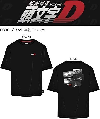 Amazon Co Jp M 新劇場版 頭文字d イニシャルd 赤城redsuns レッドサンズ 高橋涼介 マツダ Rx 7 Fc3s 半袖tシャツブラック 黒 ホビー 通販