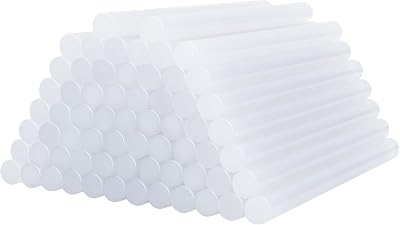 JelKen 7mm x 100mm Hot Glue Sticks 100pcs Resin EVA No Smell