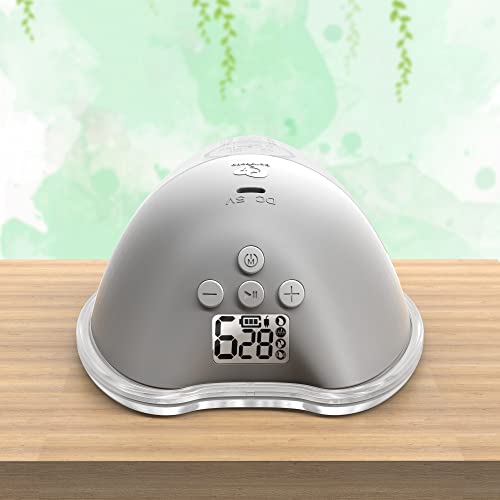 Bellababy Double Wearable Breast Pumps,Electric（Dark Gray2Pcs） Hands