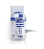 ThinkGeek Star Wars R2-D2 AC/USB Power Station - Wall-Mounted, 2 USB Ports, 4 Type B Sockets, Officially-Licensed Star Wars Merchandise