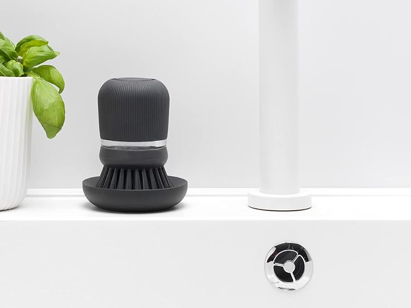 SinkSide Spülbürste mit Spülmittelspender, Dark Grey — Foto 8 von 8