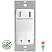Enerlites DWHOS Humidity Sensor Switch to Control Fan and Light Separately, White