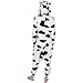 Emolly Fashion Cow Animal Onesie - Ultra Soft Breathable and Comfortable with Pockets! For Teens and Adults! Fun As a Costume, Pajamas, or lounging around for Men and Women!