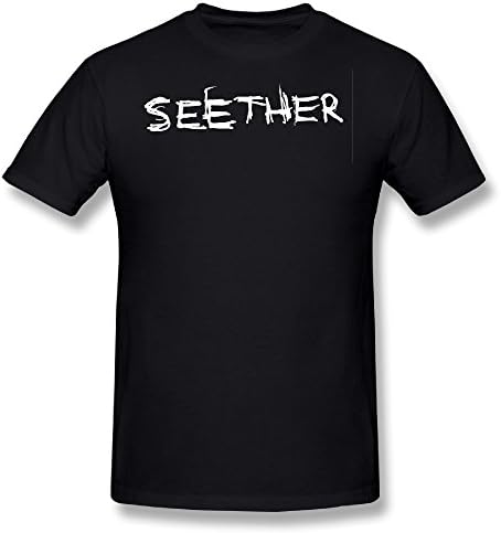 Tongda Men's Seether Band Logo T-shirt L Black