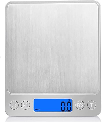 HYYIdealism Digital Scales, (3000g/ 0.1g) High-precision Pocket Food Scales, Jewelry Scales, Multifunctional Pro Scales with Back-Lit LCD Display, Tare and Features without batteries