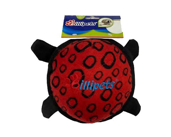 Billipets 15cm Two layers tough cloth durable! Squeaker for extra fun! It is a great toy for tugging and tossing fun Interactive game of tug and fetch! (Red)