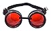 Minidot Steampunk Antique Safety Goggles (Black Red)