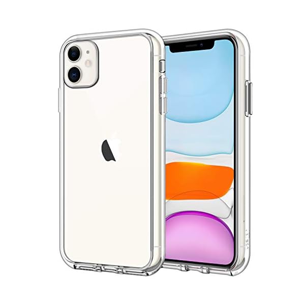 JETech Case for Apple iPhone 11 (2019), 6.1-Inch, Shockproof Transparent Bumper Cover, Anti-Scratch Clear Back, HD Clear