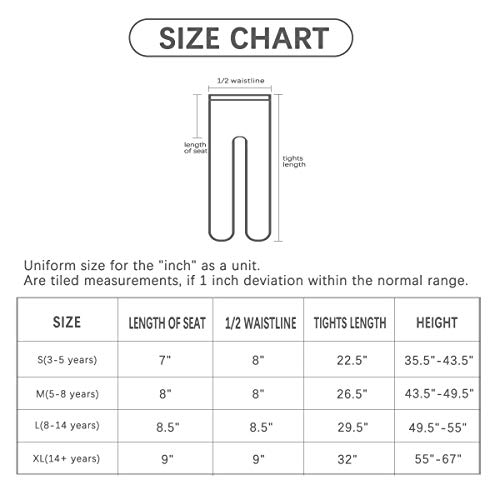Bosowos Girls Footed Tights Dance Tights Ultra Soft Ballet Leggings for Kids Women 2 Pairs Suntan L - Thumbnail 6
