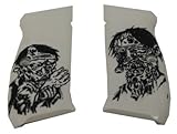 Hogue Ivory Polymer Grips (Fits: CZ 75), Zombie Green