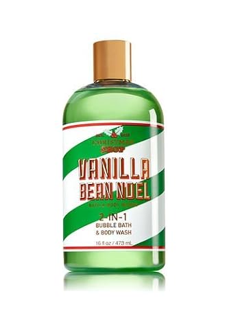 Christmas Shop Vanilla Bean Noel 2 In 1 Bubble Bath Body Wash