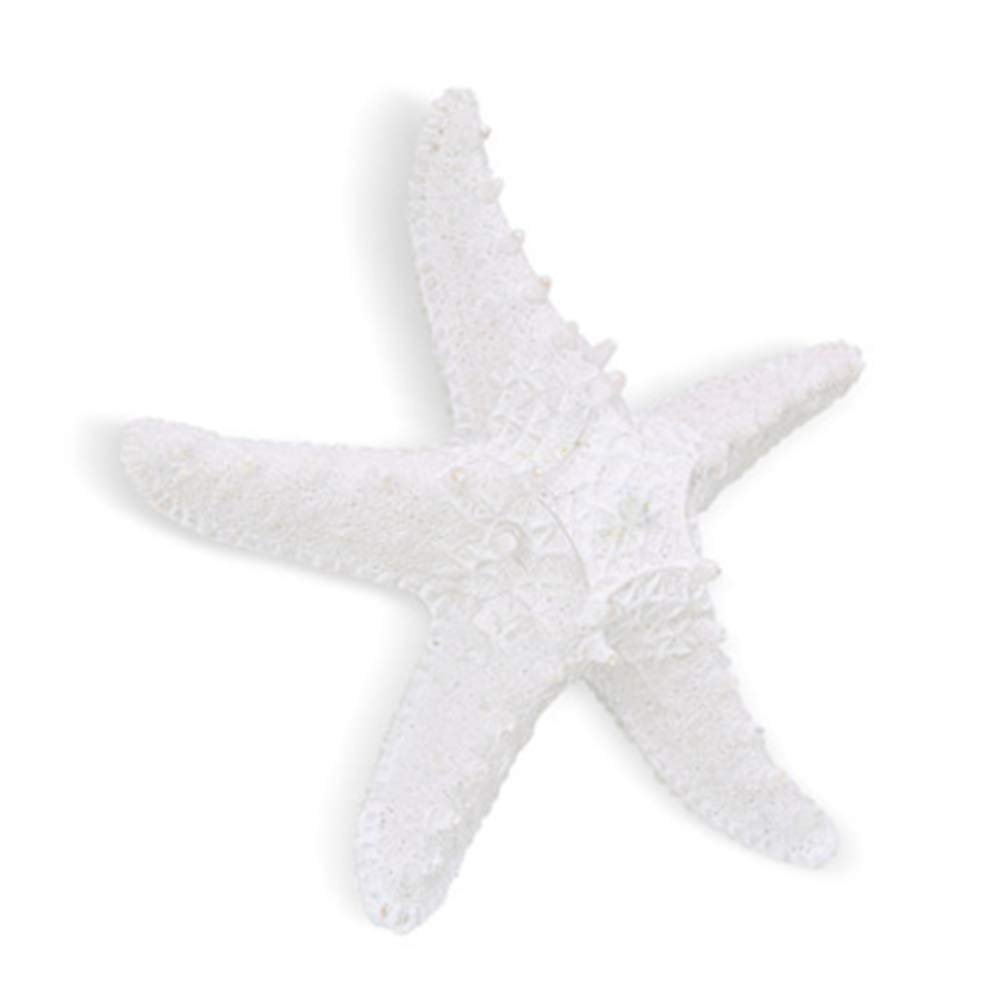 RAYLINE-DO RayLineDo Creative Mediterranean Style Design Beach Starfish Resin Five-Pointed Star in White Home Restaurant Kindergarten Wall Hanging Decoration