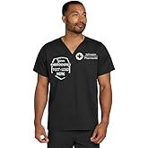 Custom Embroidered Men's V-Neck Scrub Top – Add Your Name, Logo & Design