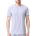 David Archy Men's 3 Pack Rib Modal Crewneck Undershirts (M, Gray)