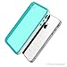 iPhone 4S Case, MagicMobile Hard Hybrid Flexible Transparent Slim Case for Apple iPhone 4/4S Rubberized TPU Impact Resistant Cover Skin Clear Case for iPhone 4 [White Frame] Bumper - Color: Turquoise