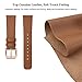 SWEES Leather Band Compatible for Galaxy Watch 42mm, 20mm Genuine Leather Bands strap with Quick Release for Samsung Galaxy Smartwatch 42mm Women Girls & Gear S2 Classic & Gear Sport, Classic Brown