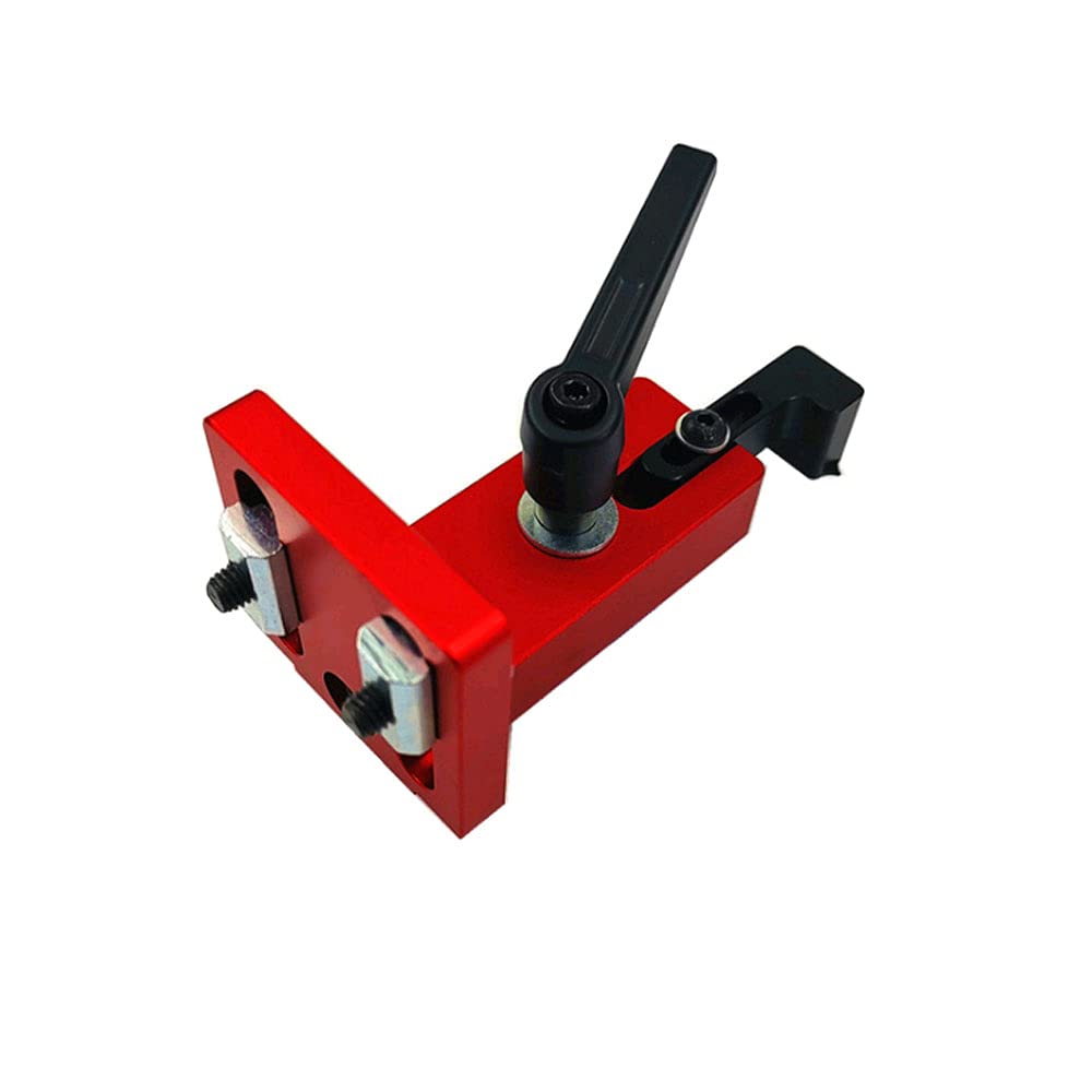 45 Chute Aluminum Alloy T-Tracks Woodworking Miter Track Stop Chute Stopper for Woodworking Workbench