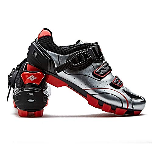 image for Santic Cycling Shoes Men SPD Mountain Bike Lock Shoes MTB Cycling Acce