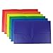 Evelots 2 Pocket Folders-Heavy Duty Plastic-Business Card Slot-Flexible-Set/6