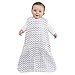 HALO SleepSack, 100% Cotton Wearable Blanket, Swaddle Transition Sleeping Bag, TOG 0.5, Chevron Taupe, Large, 12-18 Months