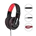 Dragon-Hub Over-the-Ear Headphones 3.5mm Wired Professional Hifi Studio Stereo Gaming Headset for Women Men Girls Boys Teens Phone Computer PC Laptop MP3,etc Bass Omnidirectional Stereo Sound