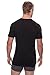 Men's V-Neck Undershirt Single Pack - Lounge Tee in Bamboo Viscose (Black, Large) for Husband MB6002-BLK-L
