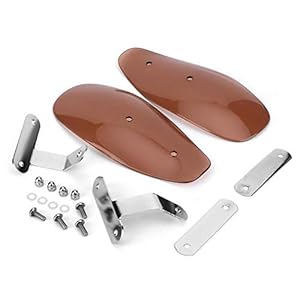 Motorfiets windschermen, 10 mm/0,4 inch universele motorfiets handbescherming windschermbeschermer(Tawny)