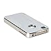Premium Chrome Aluminum Skin Hard Back Case Cover for Apple iPhone 4 4G 4S Silver