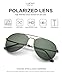 LUENX Aviator Sunglasses Polarized Men Women with Accessories Metal Frame UV 400 60MM (17-Grey Green, 60)