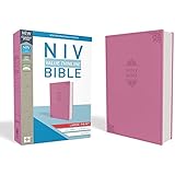NIV, Value Thinline Bible, Large Print, Leathersoft, Pink, Comfort Print