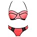 DAzure Bikini Swimsuit Halter Push UP Two Pieces Set Tankini for Women
