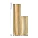 12 Reusable Bamboo Straws - 5 to 9 Inches - Biodegradable And Dishwasher-Safe Including Brush - Handcrafted in Thailand