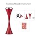 CO-Z Standing Ashtray for Outdoor Patio, Cigar Ashtrays for Cigarette Butt Receptical with Detachable Container, Contemporary Retro Ash Tray Sets for Weed 22 in. Height, Red
