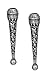 Bolo Tie Tips Replacement End Caps 6 Pack, Antique Silver Tone