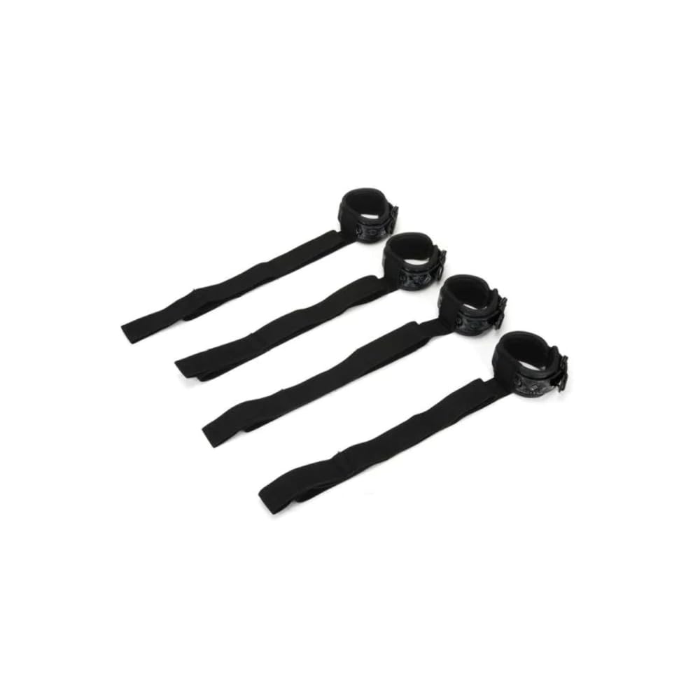 Whip Smart Diamond Bed Ties Black